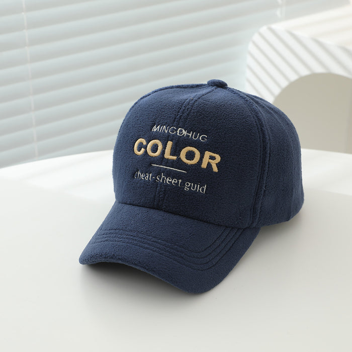 Wholesale Stylish Kids Baseball Cap Fleece Lined Warm Unisex Autumn Winter Toddler Hat