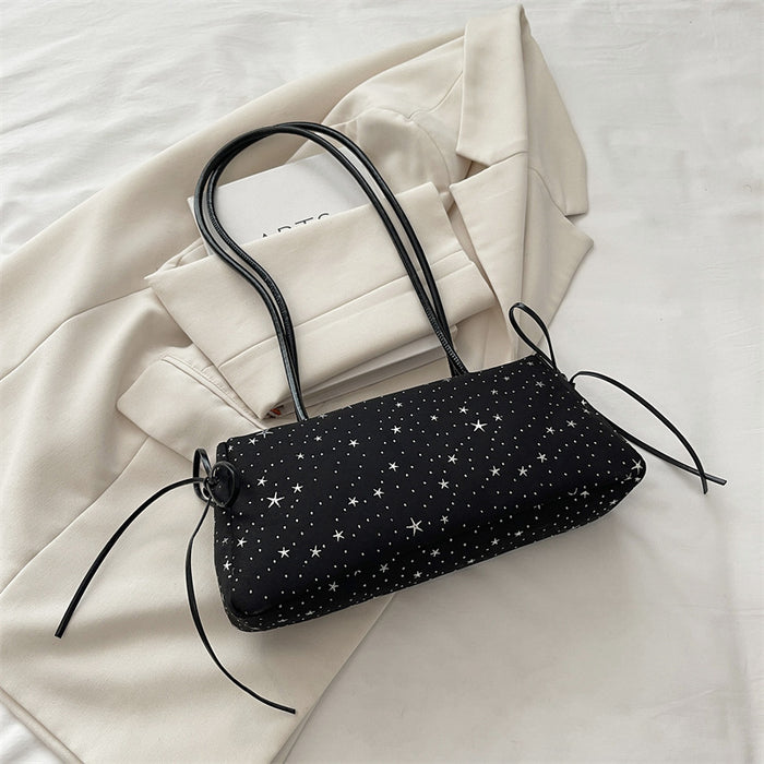 Wholesale Chic Street Fashion Canvas Shoulder Bag White Large Capacity Boutique