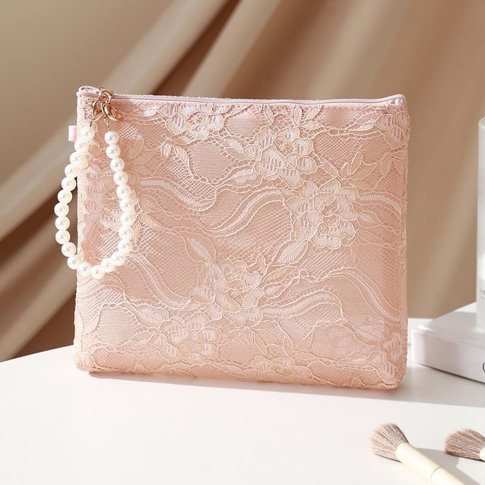 Wholesale Lace Design Makeup Bag Fashion Accessory For Travel Gift And Boutique Resale