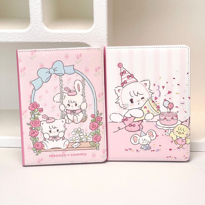 Wholesale Cute Pink Cartoon A5 Notebook Extra Thick Lined Journal PU Leather Cover Stylish Diary