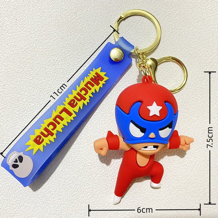 Wholesale PVC Cartoon Doll Keychain JDC-KC-WuYi118