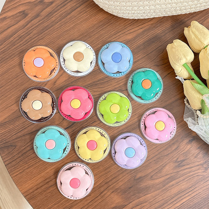 Wholesale Solid color HyunA flower phone Grips