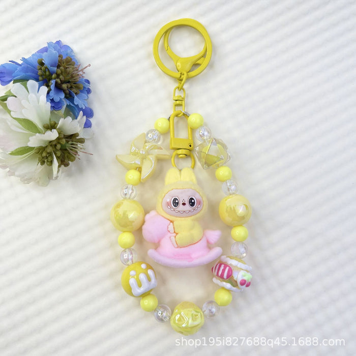 Wholesale New Flocked Wizard Plush Cute Phone Chain Keychain Bag Doll Pendant Accessories