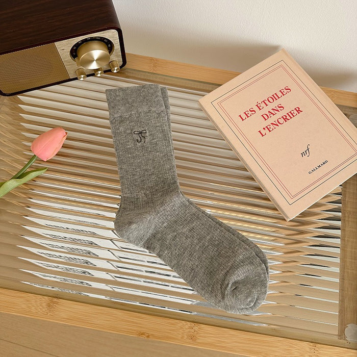 Wholesale Pile up socks, bow tie, mid tube socks