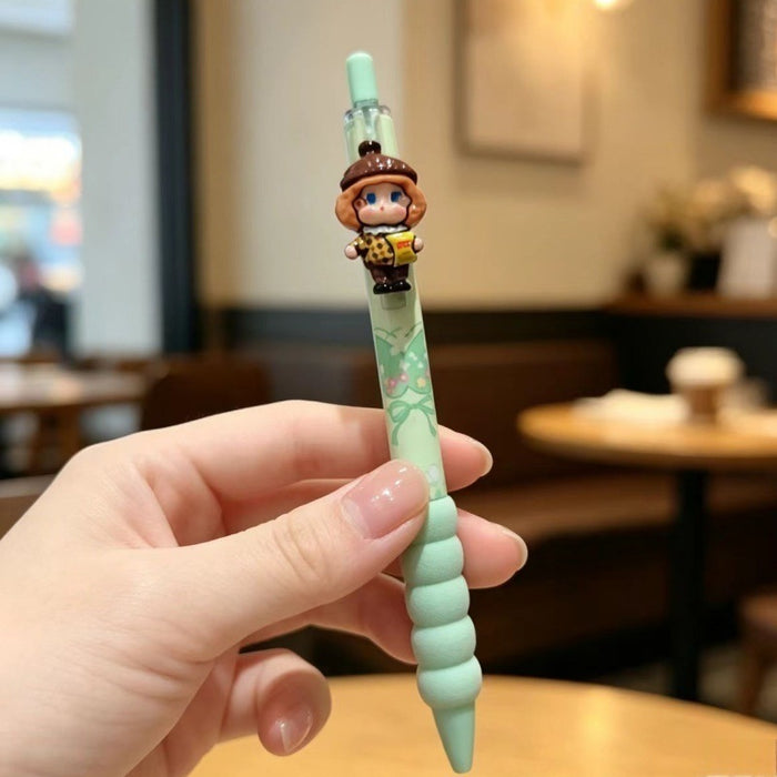 Wholesale Cute Cartoon Plush Pen Pendant Black Ink 0. 5mm Gel Pen Bulk