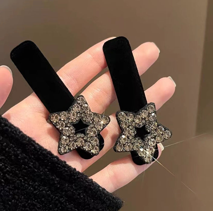 Wholesale Flocking Hairpin Clip Front Side Bangs Advanced Sense Hairpin Headwear