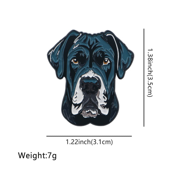 Wholesale Cartoon Dog Brooch Badge Clothing Backpack Decoration Alloy