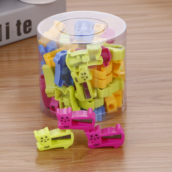 Wholesale Plastic Candy Color Small Pencil Sharpener JDC-PS-Liuj001