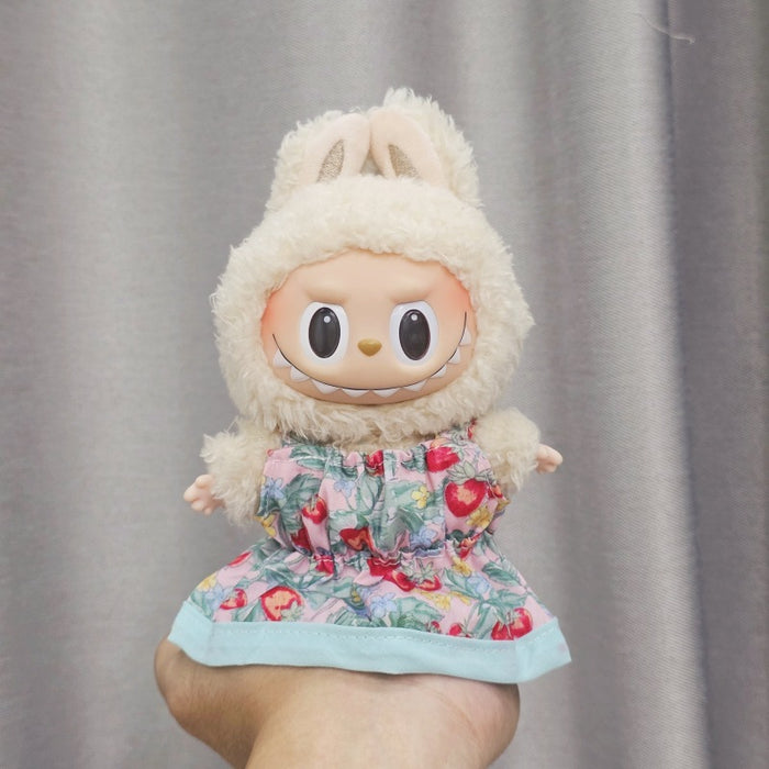 Wholesale Sitting Party Doll Clothes Cola  Vinyl Clothes Fisherman Hat Overalls Set