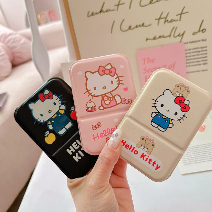 Wholesale Cartoon portable makeup mirror portable small mirror desktop folding mirror student dormitory HD dressing mirror