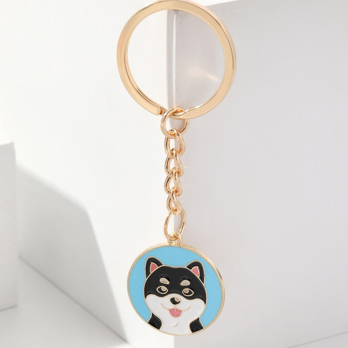 Wholesale Puppy Tag Zinc Alloy Keychain JDC-KC-ZhanLun022