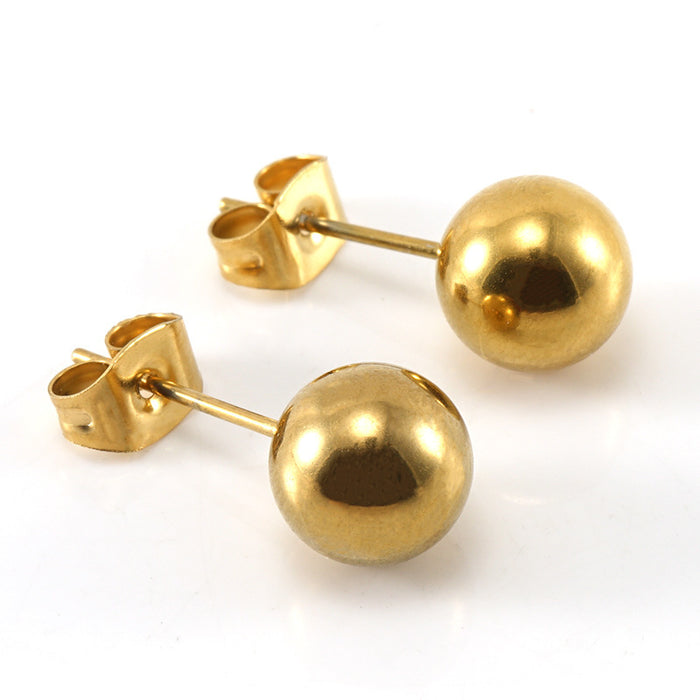 Wholesale Stainless steel pearl stud earrings for women