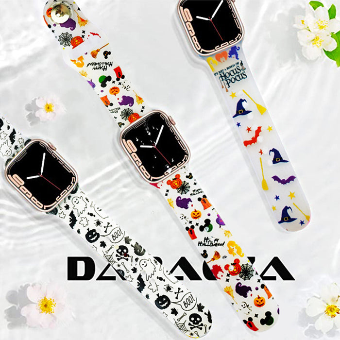 Wholesale Silicone Printed Watch Strap JDC-WD-NuoQi092