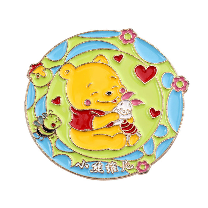 Wholesale Painted Brooch Cute Cartoon Oil Drop Metal Badge Accessories