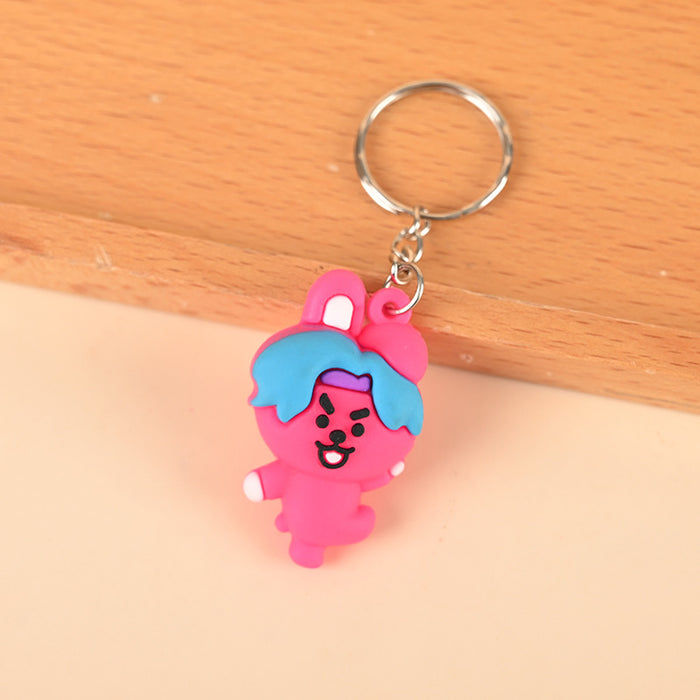 Wholesale 10PCS Cute Cartoon 3D PVC Keychain (S)JDC-KC-DongH001