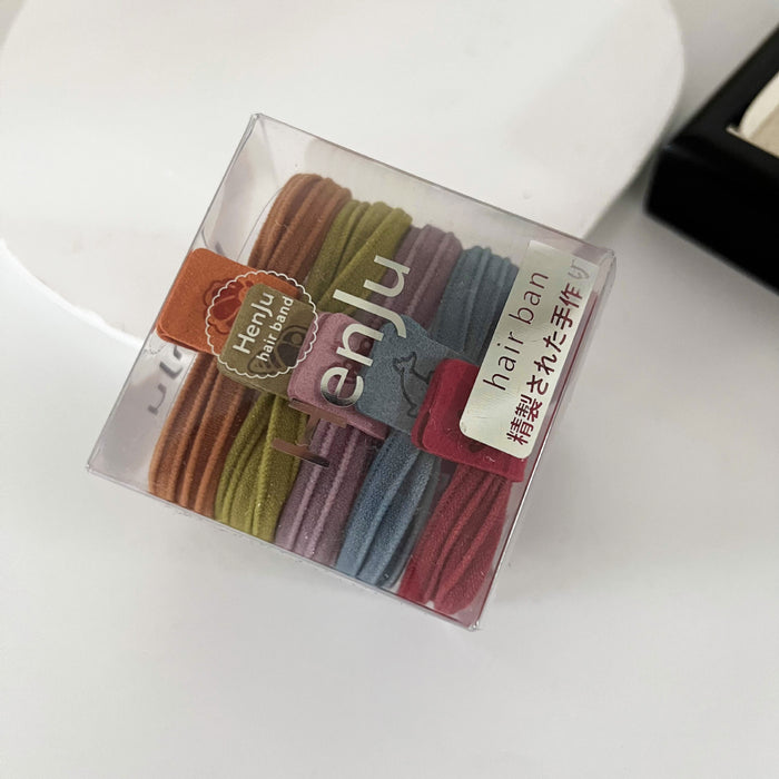 Wholesale Minimally packaged high elasticity seamless headband with durable rubber band tied ponytail headband accessory