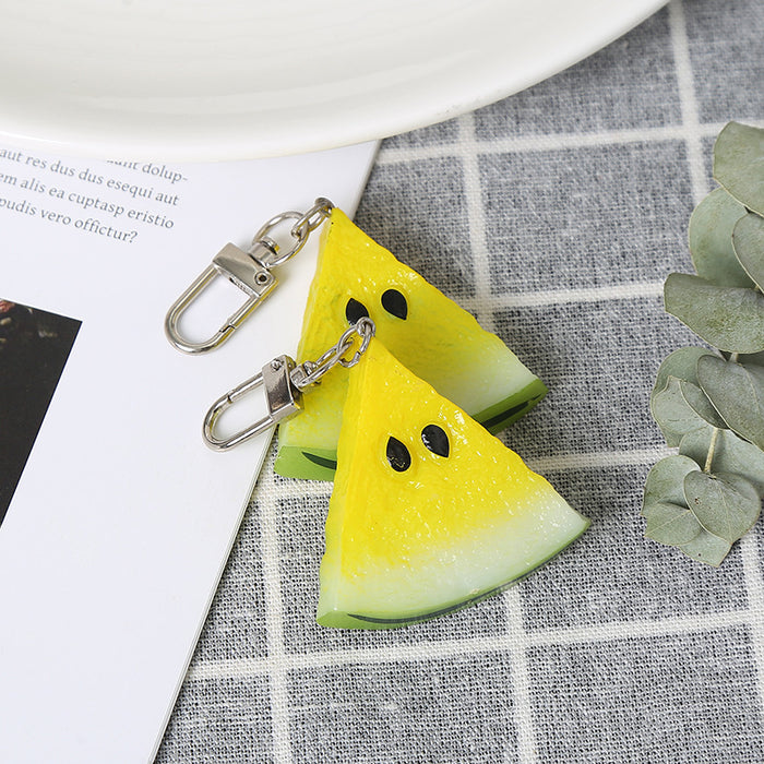 Wholesale Fruity PVC Keychain Chic Decorative Accessory for Bag Charm or Gift MOQ≥2