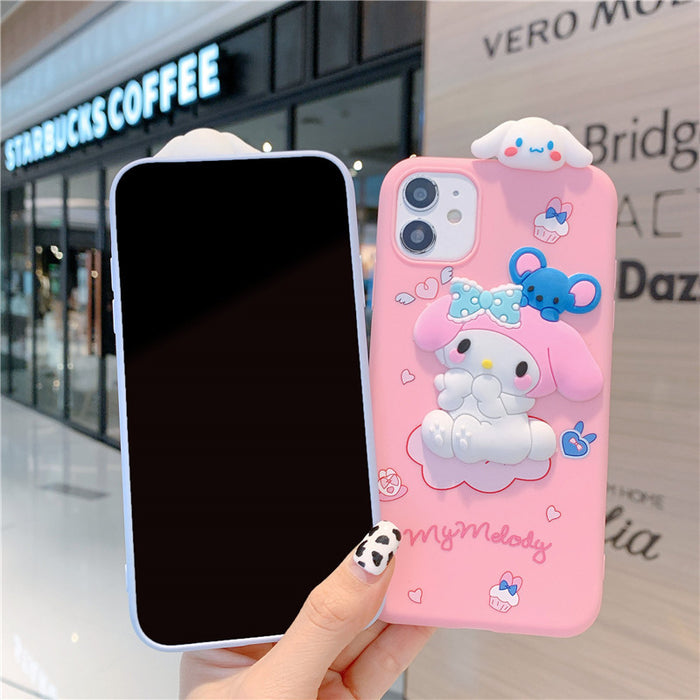 Wholesale Three-dimensional Silicone Cartoon Mobile Phone Case (S) JDC-PC-Longt003