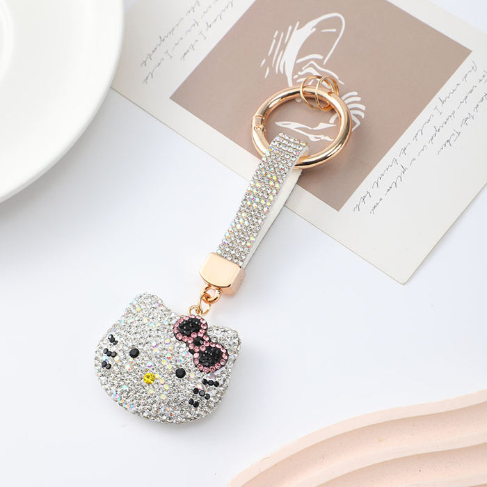 Wholesale Stylish and cute cartoon cat car keychain