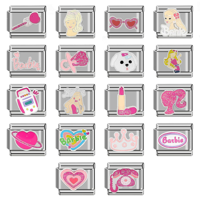 Wholesale Princess embroidered steel  super cute module youth bracelet