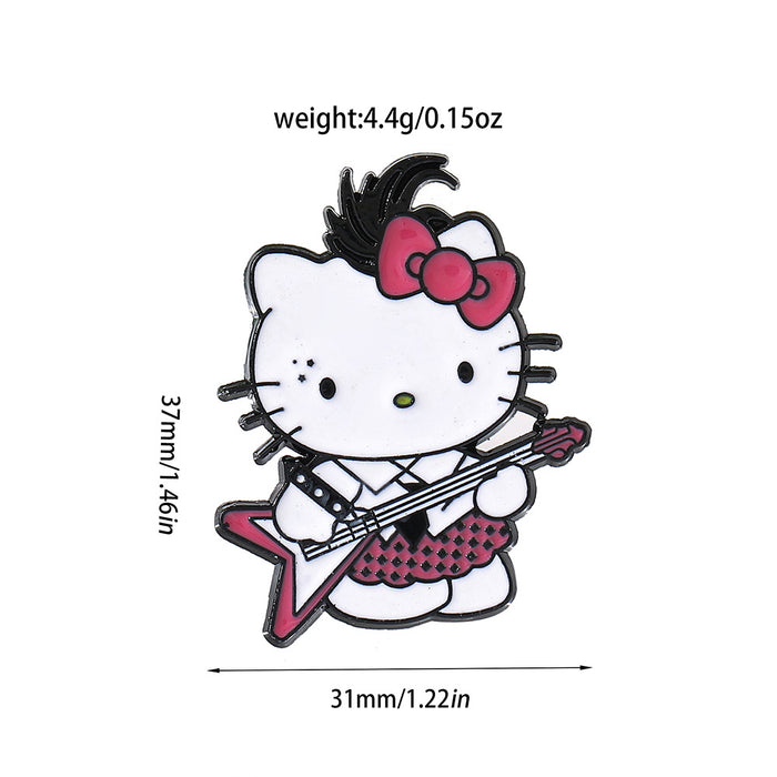 Wholesale Cartoon Cat Brooch Metal Badge Pirate Design Pin Everyday Jewelry Accessory