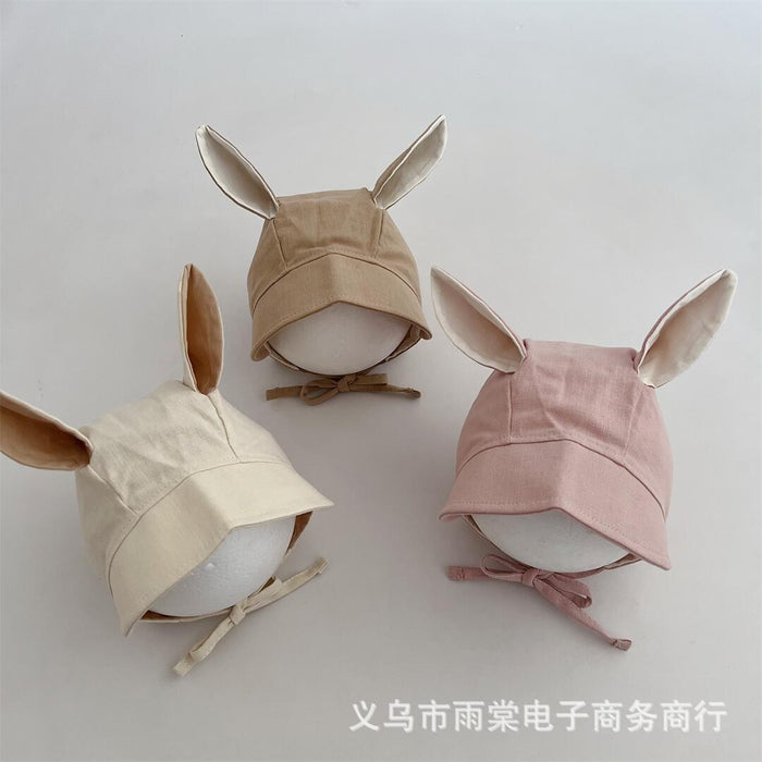 Wholesale Baby Hat Thin Cute Rabbit Ear  Ear Protection Hat Concave Shape