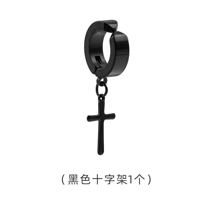 Wholesale No ear holes, titanium steel ear clips that do not fade, male ear bone clips, female versatile, high-end, simple, trendy ear hole earrings