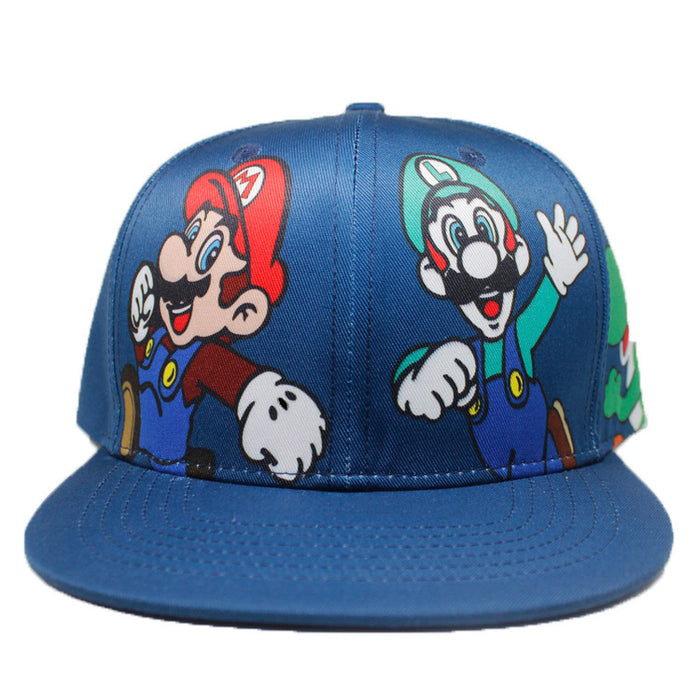 Wholesale New Hat Cosplay Performance Mario Flat Brim Baseball Cap JDC-FH-SXQ001