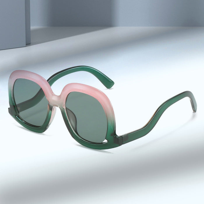 Wholesale New trendy sunglasses, retro large frame sunglasses, sunglasses