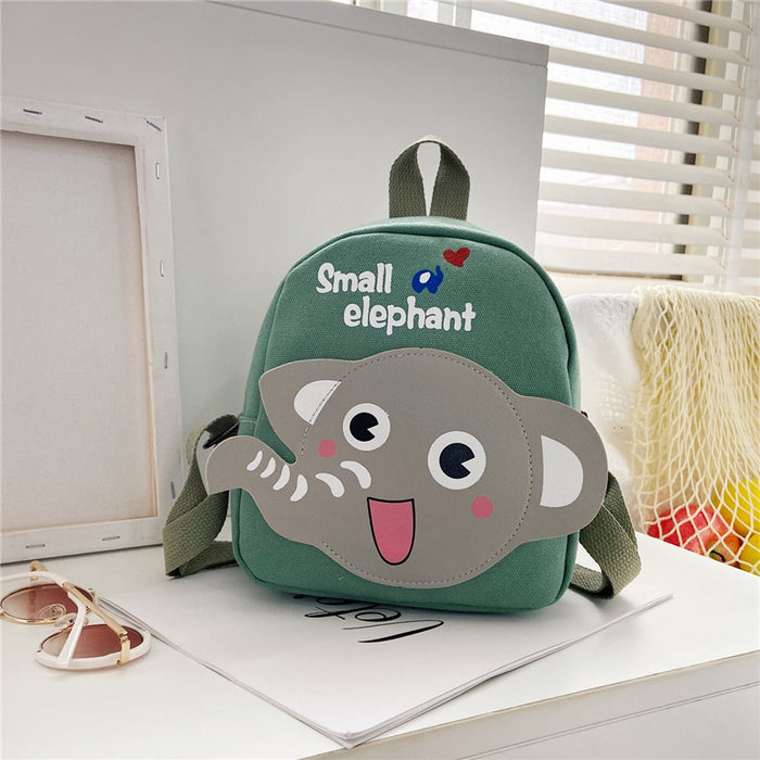 Wholesale Children's backpack, boys' canvas backpack, cartoon cute girls' backpack, baby kindergarten backpack