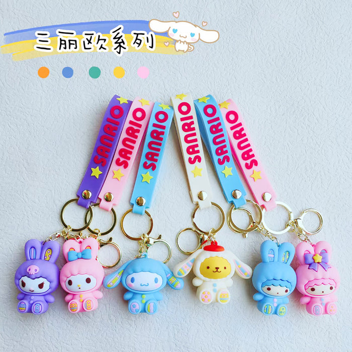 Wholesale Cartoon Silicone Doll Keychain JDC-KC-KuangK031