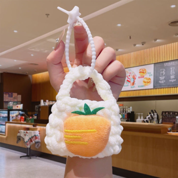 Wholesale Handmade Crochet Fruit Keychain - Cute Pineapple Coin Purse MOQ≥2