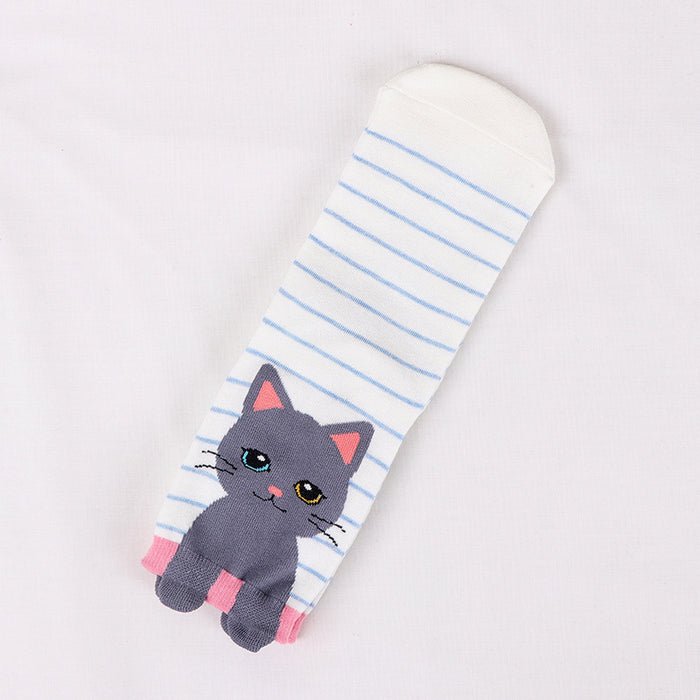 Wholesale women's socks spring and autumn striped new cotton socks cartoon socks children's