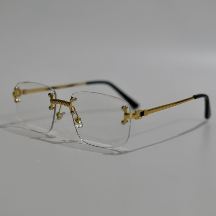 Wholesale  Rimless Trim Spring Foot Sunglasses Women's  Gradient Sunglasses Men's