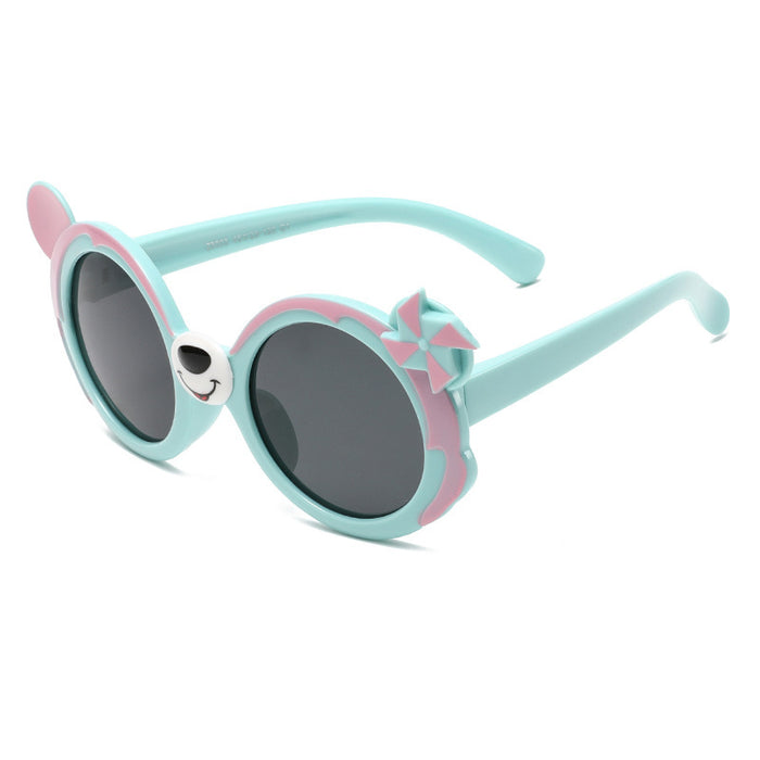 Wholesale Silicone Polarized Sunglasses  Cartoon Bear Windmill Sunglasses