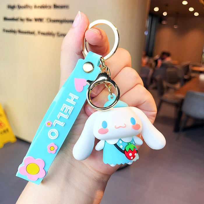 Wholesale PVC Cartoon Silicone Doll Keychain JDC-KC-MLZ001