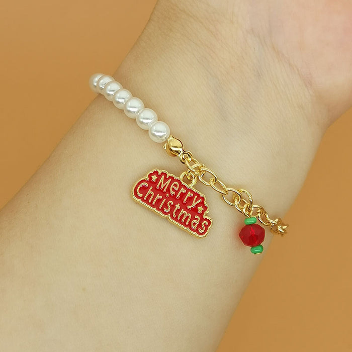 Wholesale Christmas Ornaments  Letter Lucky Bag Tree Garland Gift Gift Bracelet