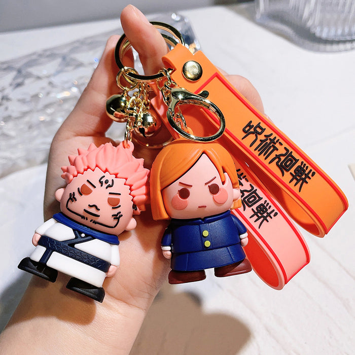 Wholesale Cartoon Silicone Doll Keychain JDC-KC-QiChao048