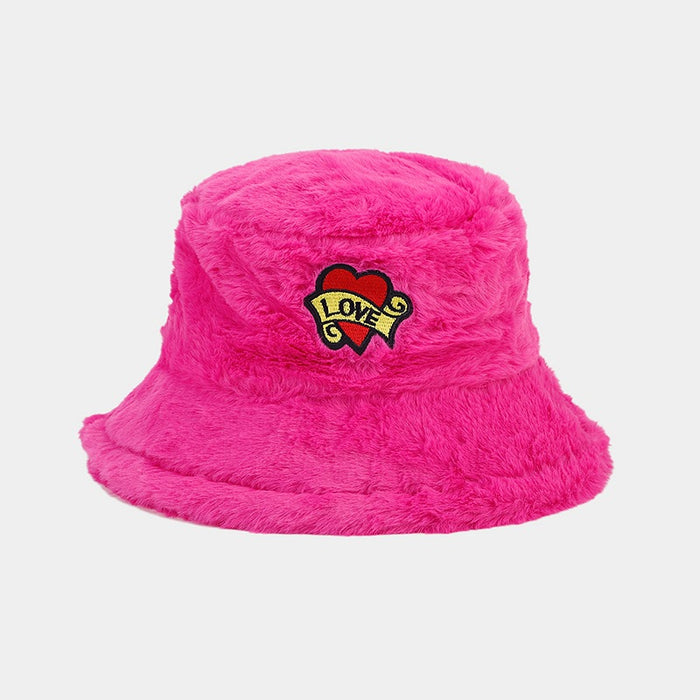 Wholesale Love Letters Plush Bucket Hat JDC-FH-LvY051