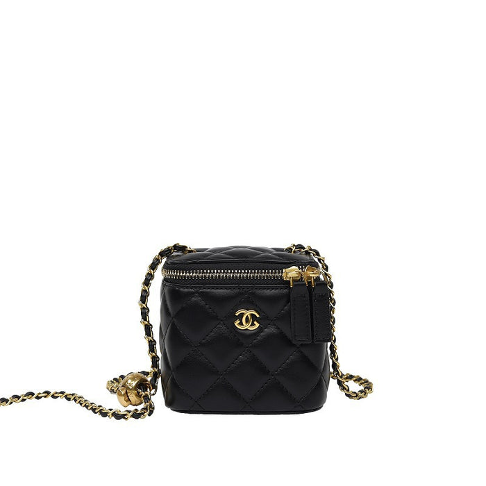 Wholesale Mini Coin Purse Chanel Chain Bag Gold Ball Square Fatty Bag Women's Red Envelope Crossbody Waist Bag