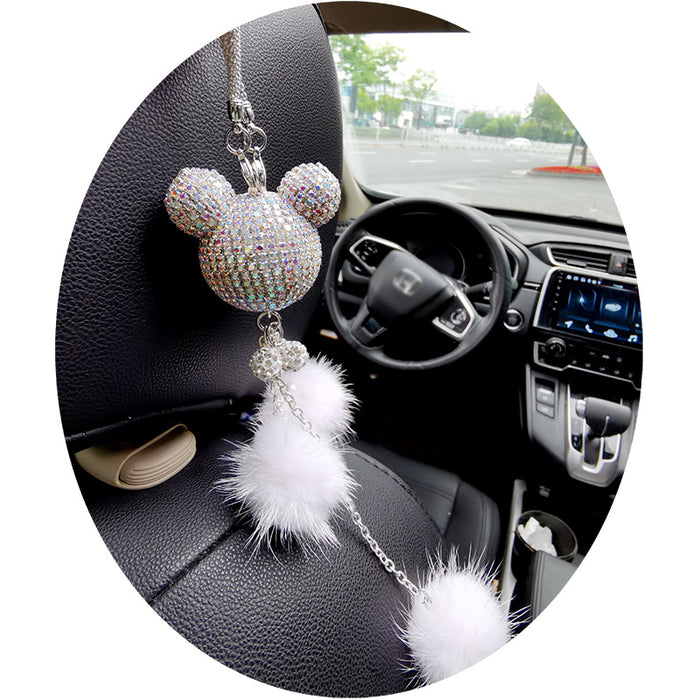 Wholesale Crystal Car pendant cross-border Diamond car creative Car Mirror head pendant