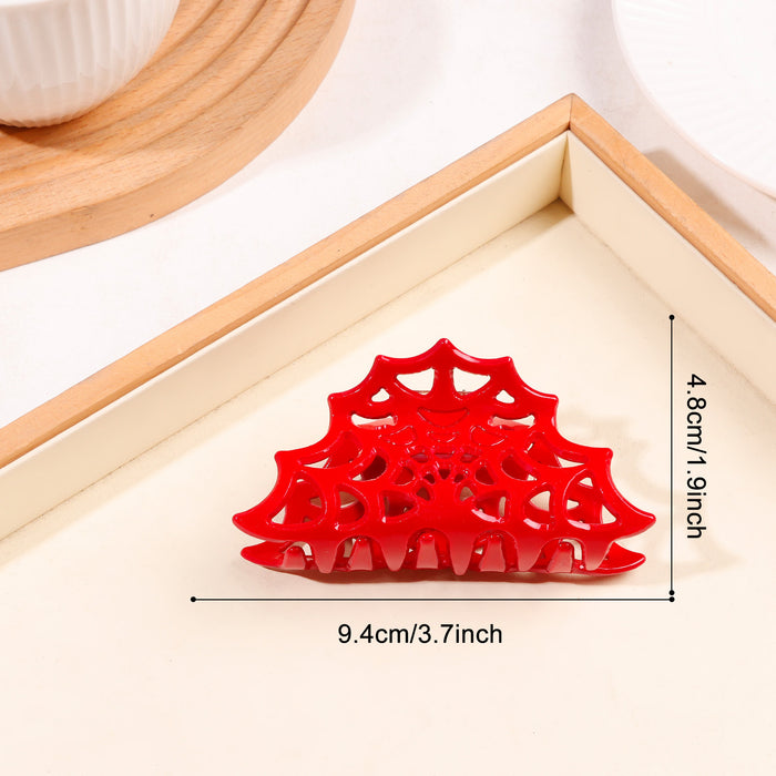 Wholesale   Web Hollow Shark Hair Clip Women S Tortoiseshell Gothic Hair Claw Fashion Accessory Boutique Resale