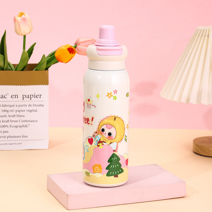 Wholesale Cartoon cute monster rusty steel cartoon drinking water cup