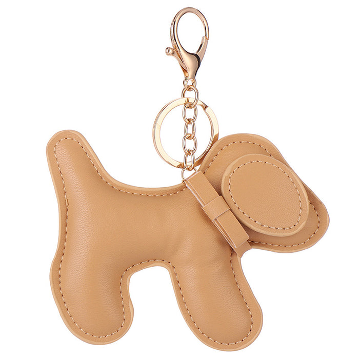 Wholesale Creative keychain leather pendant imitation leather keychain