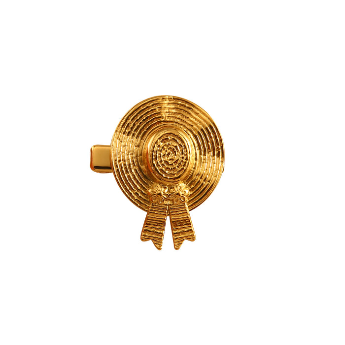 Wholesale Fashionable hot selling natural style stainless steel straw hat hair clip, personalized retro starfish fringe headband