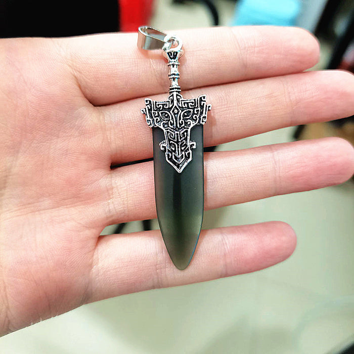 Wholesale Vintage necklace pendant, imitation jade exquisite new accessory