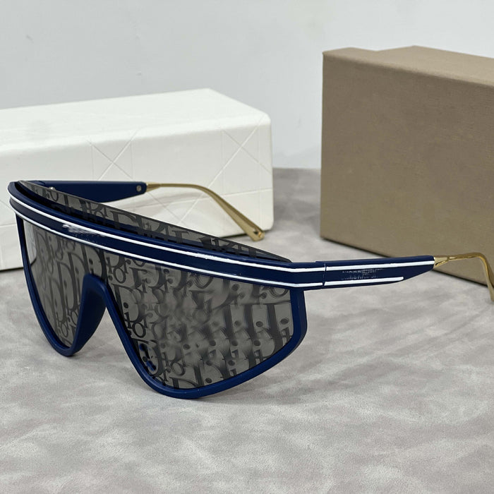 Wholesale  shui silver conjoined large frame leisure trend sunscreen riding sunglasses