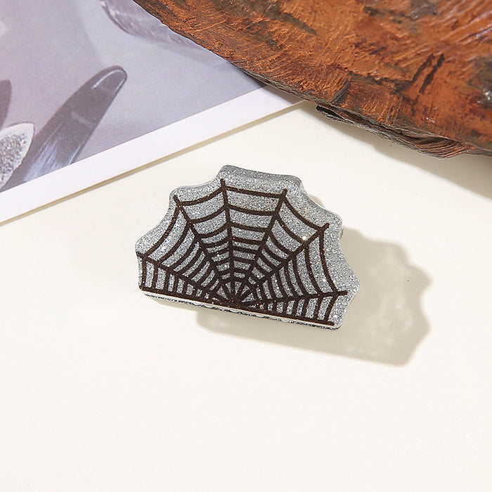 Wholesale Halloween imitation acetate  funny dark style shark clip personality creative pumpkin hairpin ghost clip