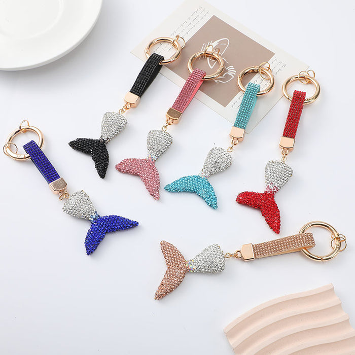 Wholesale Cute polymer clay fish tail keychain