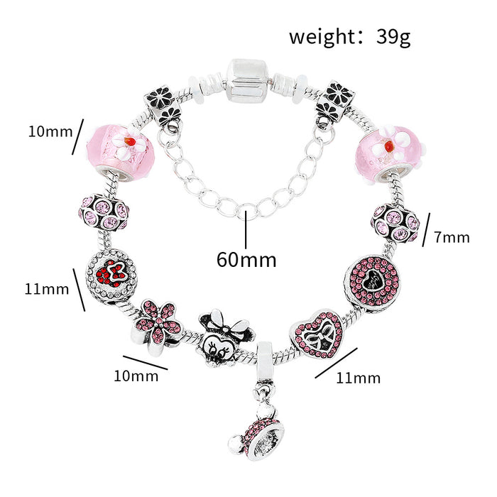 Wholesale Film and Television peripheral Animation Original God series  bad rabbit pan family bracelet diy beads loose beads jewelry